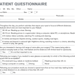 <b>TECNIS Sym<i>f</i>ony<sup>TM</sup>  </b> and <b>TECNIS Synergy <sup>TM</sup></b> IOLs patient questionnaire