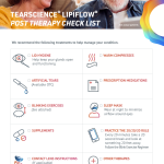 <b>TearScience<sup>TM</sup> LipiFlow<sup>TM</sup>  </b> System post-treatment hygiene sheet